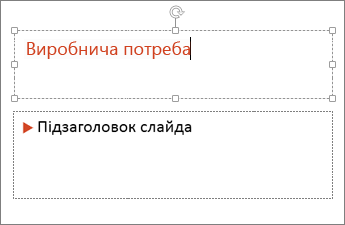 Інструкції Microsoft зі створення презентацій. Заголовок на підзаголовок слайду